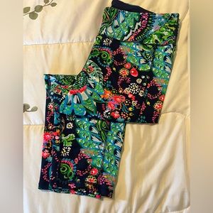 LILLY PULITZER WEEKENDER 21” HIGH RISE CROP LEGGING WOMENS XXL - LUXLETIC